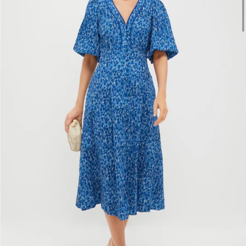 Tuckernuck Blue and White Midi Dress (NWT)